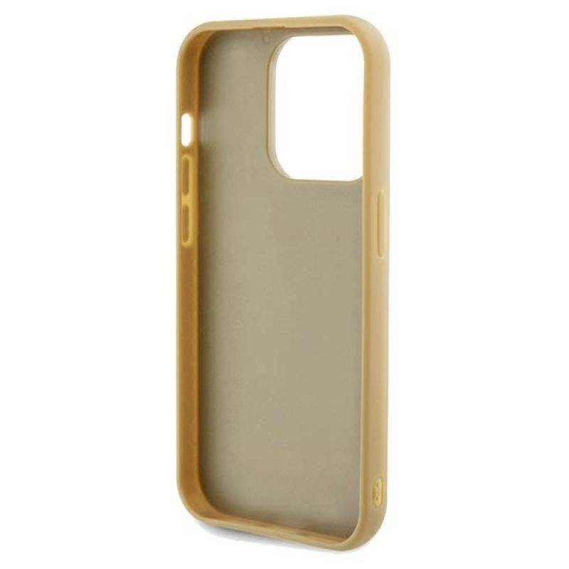 7. Guess Disco Metal Script case for iPhone 14 Pro Max - gold