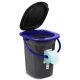 4. GREENBLUE TRAVEL TOILET, BLACK AND NAVY BLUE GB320BB