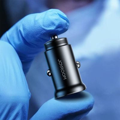 10. Joyroom JR-CCN05 30W USB-A USB-C Mini Car Charger - Black
