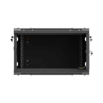 11. Lanberg 19" 6U 600x600 black wall-mounted rack cabinet with perforated doors (flat pack)