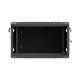 11. Lanberg 19" 6U 600x600 black wall-mounted rack cabinet with perforated doors (flat pack)