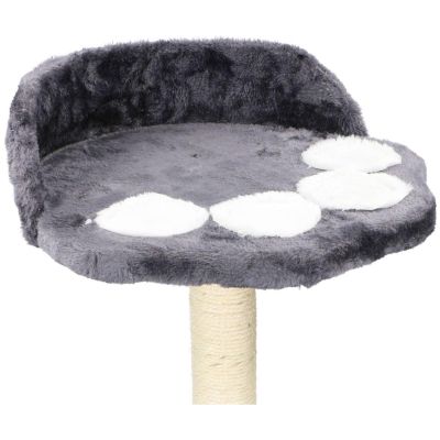 18. CAT SCRATCHING POST WITH HOUSE AND BED 68CM