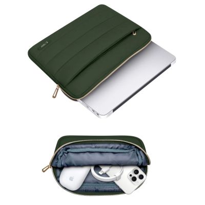 5. Laptop bag 15-16 Tech-Protect Puffy - olive