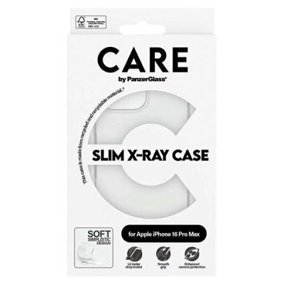 4. CARE by PanzerGlass X-Ray Soft Basic Case iPhone 16 Pro Max 6.9" Clear/Transparent 1444