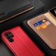 9. Dux Ducis Hivo case Samsung Galaxy S23+ flip cover wallet stand RFID blocking red