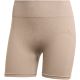 2. Women's adidas Workout Essentials 4 inch beige shorts JX3926