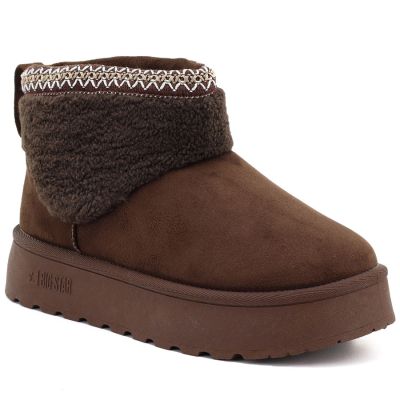5. Big Star brown waterproof platform snow boots UU274171