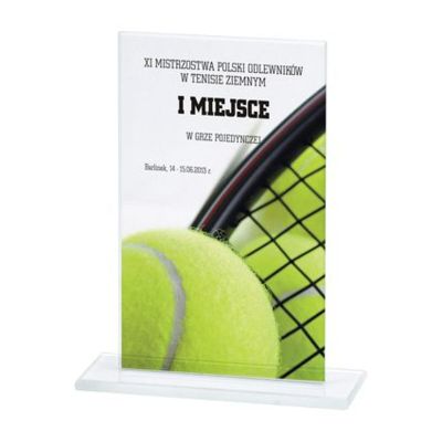 6. Glass trophy with LuxorJet color print