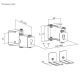 3. MACLEAN WALL MOUNT FOR SOUNDBAR, ANGLE ADJUSTMENT +8°~-8°, MAX LOAD 10KG, MADE OF STEEL MC-177