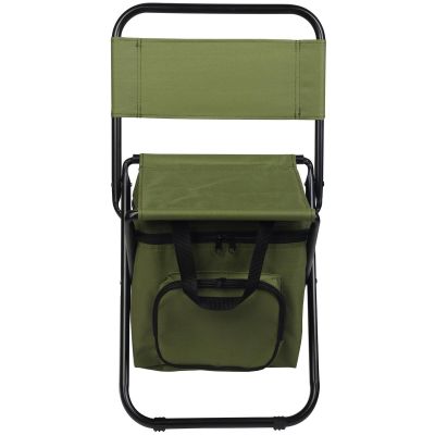 5. FISHING CAMPING FOLDING CHAIR GREEN WITH BAG UNDER THE SEAT 35x28x58CM