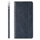 5. Magnet Strap Case for Samsung Galaxy S23+ Flip Wallet Mini Lanyard Stand Blue