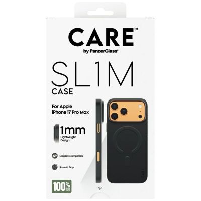 5. CARE by PanzerGlass SL1M MagSafe Case for iPhone 17 Pro Max - Black