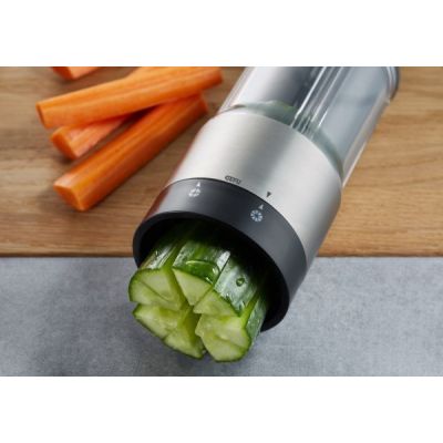 5. GEFU FLEXICUT food knife in various shapes Black, Gray, Transparent Plastic, Stainless Steel