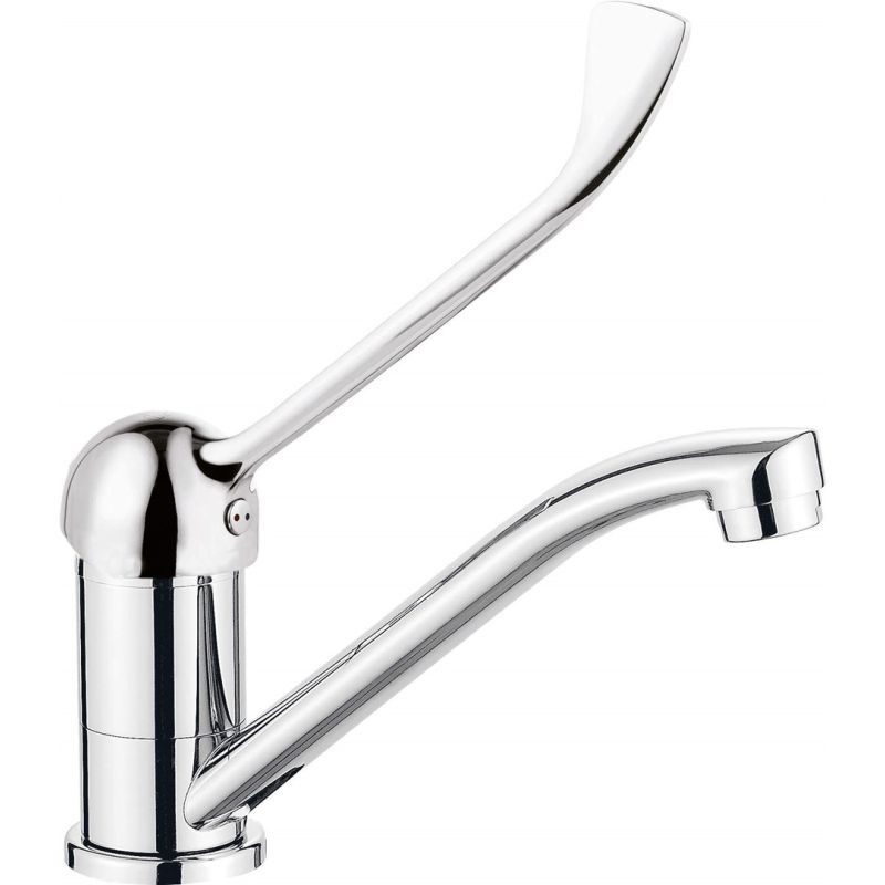 Swivel spout washbasin tap - with Clinic lever