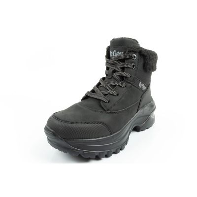 3. Lee Cooper women's winter hiking sports shoes, insulated, black, lace-up