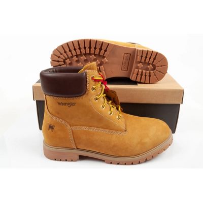 9. Wrangler men's shoes Faron Men High ankle boots brown high