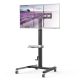 4. Techly ICA-TR228 Multimedia Stand Black Flat Panel Multimedia Card