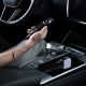 15. Cuktech CC903P 100W Car Charger with Display and 70cm Retractable USB-C Cable - Gray