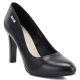 6. Women's black pumps with a block heel Sergio Leone 1457