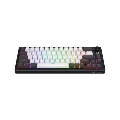 16. HATOR Skyfall Pro Wireless 65 Gaming Keyboard USB + RF Wireless + Bluetooth QWERTY US English Black, Gray