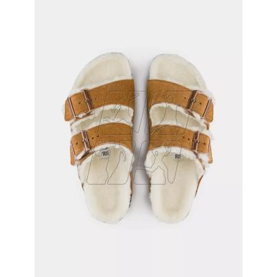 8. Birkenstock Arizona Shearling Mink W 1001135 flip-flops