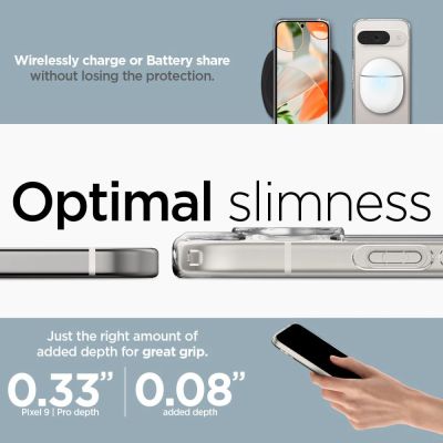 19. Spigen Ultra Hybrid Case for Google Pixel 9 / 9 Pro - Transparent