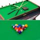 12. 3-in-1 ROTARY GAME TABLE BILLIARDS TABLE FOOTBALL AIR HOOK-UP 121x84.5x85.3CM BLACK
