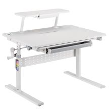 Ergo Office children's desk, height adjustable, gray, max 40kg, 900x600mm, ER-483