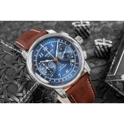 5. ZEPPELIN Los Angeles LZ 126 7614-3 Men's Watch + BOX
