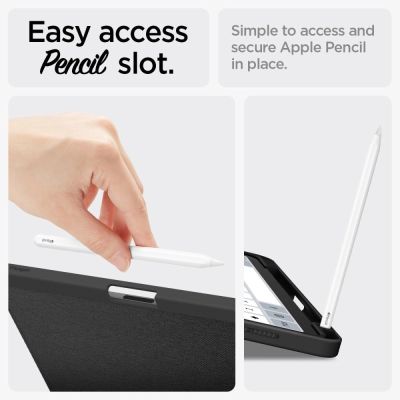 13. Spigen Urban Fit Case for iPad Air 10.9'' 4/5 2020-2022 / 11.6'' 2024 - Black