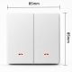 8. QOLTEC LIGHT ON/OFF SWITCH | 2-CHANNEL | WI-FI | TIMER | TUYA | WHITE