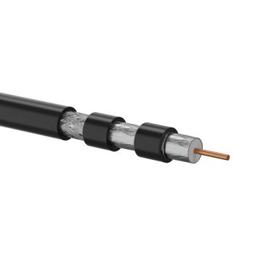 Trishield gelled external coaxial cable RG6 75 Ohm, 1.02/4.55/6.86 PE Fca 500m RGTec