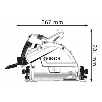 GKT 55 GCE 1400W BOSCH plunge-cut circular saw