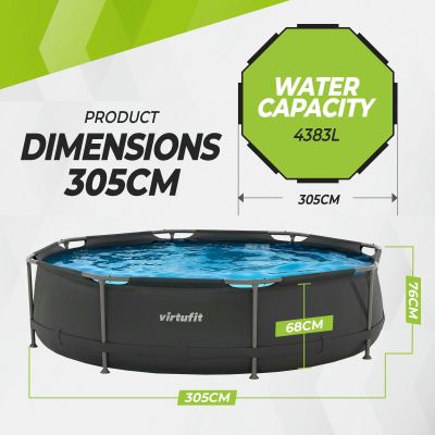 4. VIRTUFIT ROUND POOL 305 CM WITH FILTER PUMP