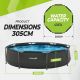 4. VIRTUFIT ROUND POOL 305 CM WITH FILTER PUMP
