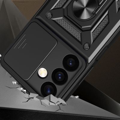 4. Hybrid Armor Camshield armored case for Samsung Galaxy S24+ with camera cover - black