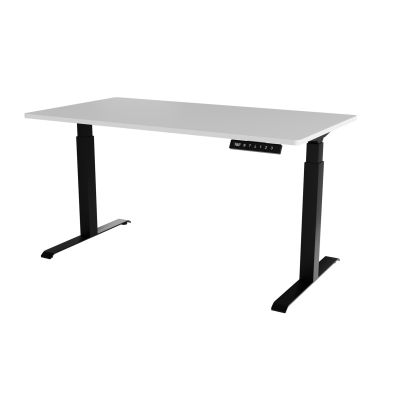 Electric height adjustable desk MOON LONG 150x80x72-120 black/white