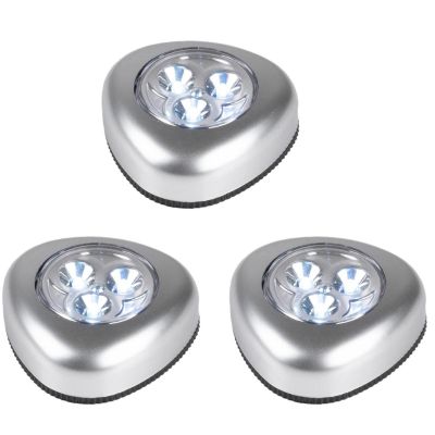 13. SET OF 3 GRUNDING BATTERY-POWERED LED LAMPS