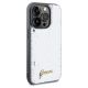 4. Guess Sequin Script Metal case for iPhone 14 Pro Max - silver