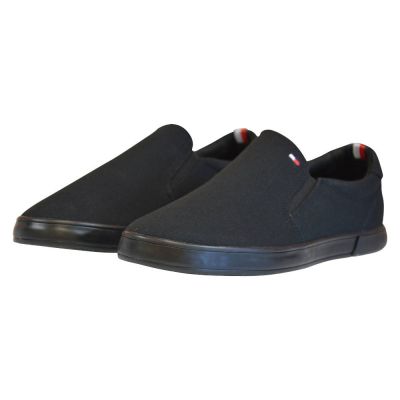 3. Tommy Hilfiger Iconic Slip On Men's Shoes Black - FM0FM00597 0GK