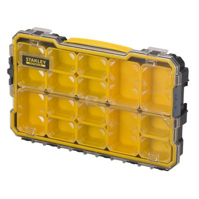 3. Stanley FMST1-75779 Tool Box Small Parts Box Polycarbonate (PC) Black, Yellow