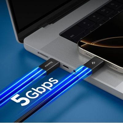 5. Spigen EB10010CC 100W 100 cm Cable - Black