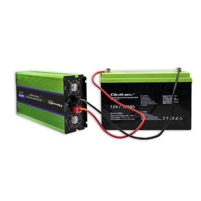 7. QOLTEC MONOLITH VOLTAGE CONVERTER | BATTERY CHARGING | UPS | 2000W | 4000W | 12V TO 230V | PURE SINE | LCD