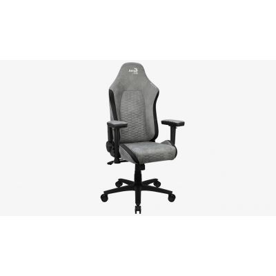 6. AEROCOOL CROWN AeroSuede Stone Gray armchair