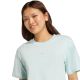 11. adidas Essentials Small Logo Cotton Light Blue Women's T-Shirt JY4965