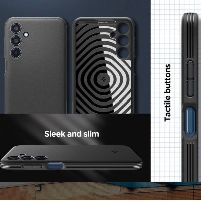 10. Spigen Essential SandBlast Case for Samsung Galaxy M35 5G - Black
