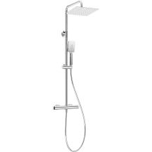 Rain shower with thermostatic shower tap