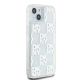 4. DKNY Liquid Glitter Multilogo case for iPhone 15 / 14 / 13 - white