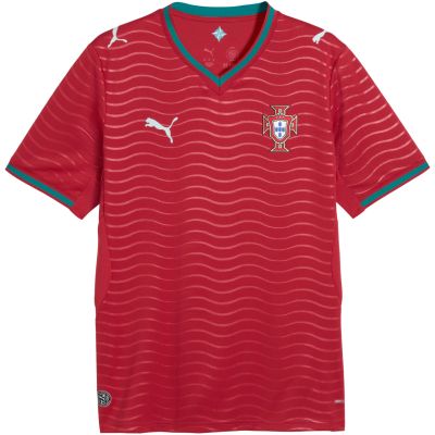 2. Puma FPF Portugal Home Jersey Replica Club Men's T-Shirt Red 783278 01