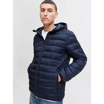 6. Jack&Jones men's down jacket JJEBRADLEY LIGHT PUFFER HOOD NOOS 12280970 SKY CAPTAIN